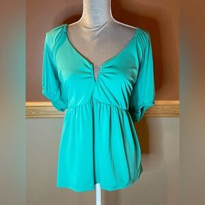 Boston Proper Turquoise Blouse